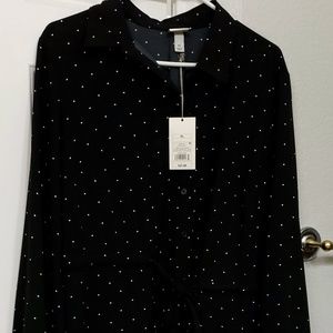 Polka Dot button up dress
